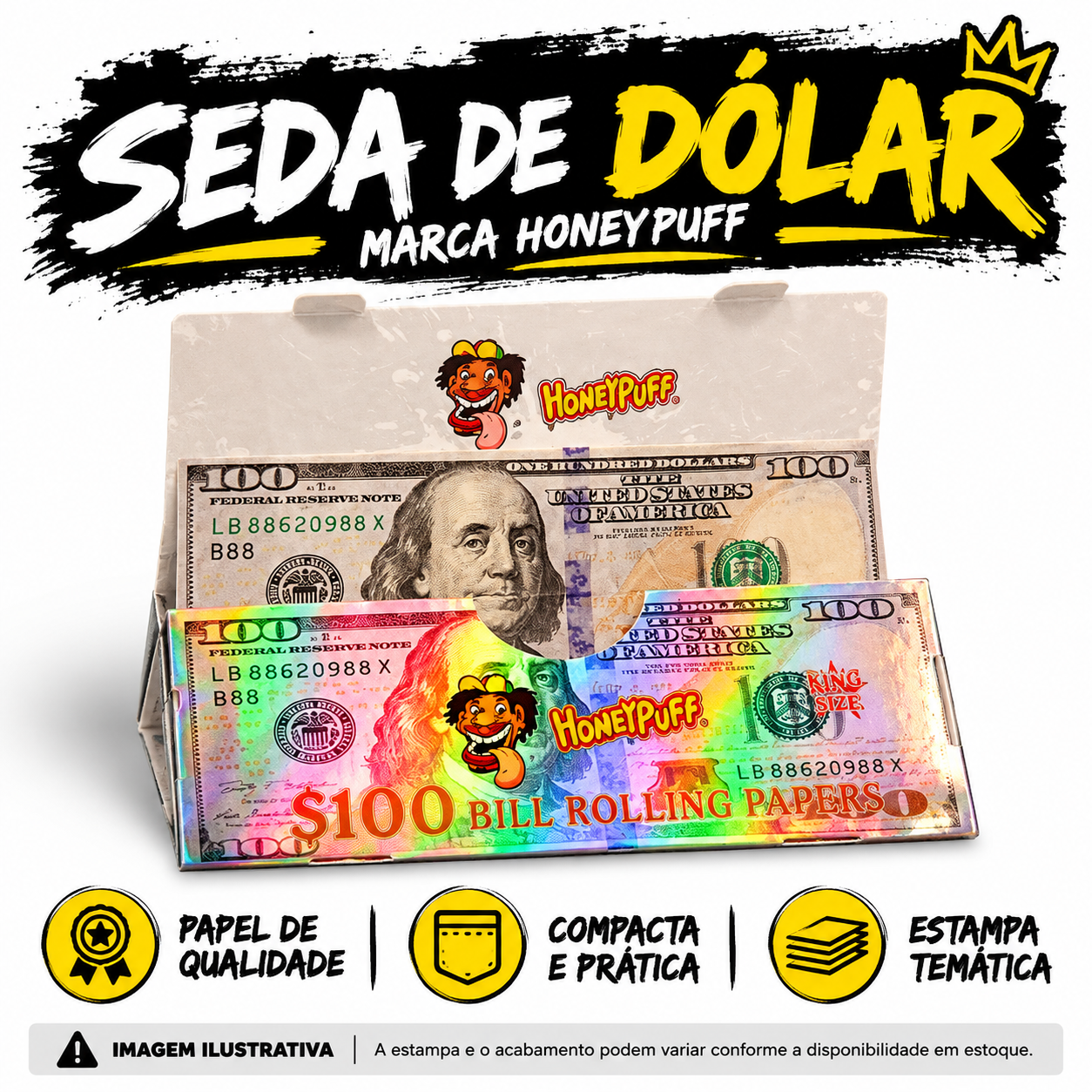Kit Pilão Artesanal com Cristal + Seda de Vidro, Seda de Dólar e Cui